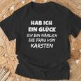 Habe Ich Ein Glück [German Language] [German Language] Black T-Shirt Geschenke für alte Männer